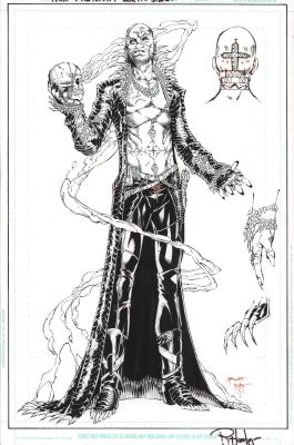 Brett Booth, Rob Hunter | Papa Midnight Character Design Art - Signed | Anthony’s Comic Book Art