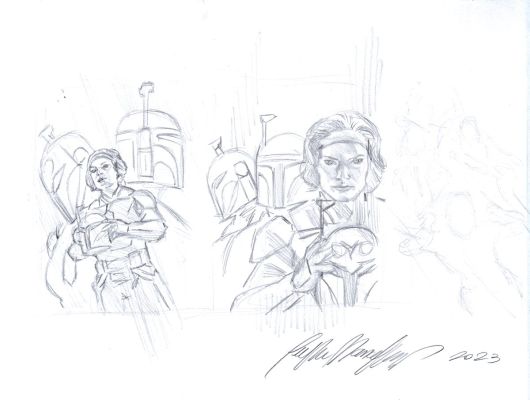 Felipe Massafera | Mandalorian #3 Cover Prelim (The Female Boba Fett!) | Romitaman