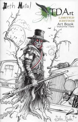 Dylan Macko | Dylan Macko Deth Metal Horror Sci Fi - Sketch Cover - Tdart Volume 2 Art Book | TDArt