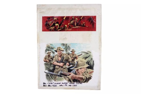 Original artwork for Battle Picture Library No 270 ‘Wildcat Platoon’ | misc / divers