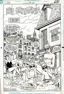 Bob Smith, Keith Giffen, Marshall Rogers | Justice League Europe #20 Splash (All the Jle Members in Bathing Suits on the Beach!) 1990 | Romitaman