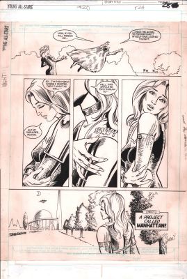 Ron Harris, Tony Dezuniga | Young All-Stars #20 P.24 - Flying Fox, Fury - 1988 | Anthony’s Comic Book Art