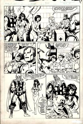 Paul Abrams | Avengers 340 P 2 (13 Images of Avengers! Drawn 8 Years Before Published Book with Slight Differences!) 1983 | Romitaman