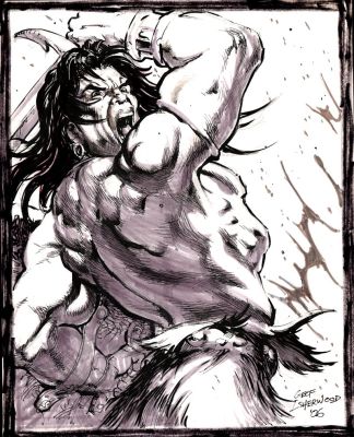 Geof Isherwood | Conan Pencil, Ink, & Marker Pinup (2006) | Romitaman