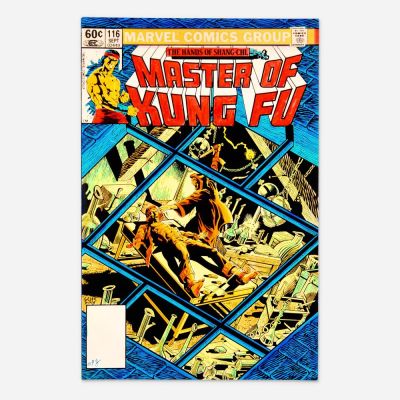 Lot 339 - Andy Yanchus, Master of Kung Fu #116 Cover Guide (Marvel Comics, 1977) | Landry Pop Auctions
