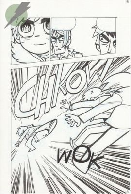 Bryan Lee O’Malley Original Comic Book Page Art – Scott Pilgrim Vol 5 Page 131