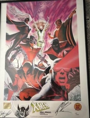 Marvel X-Men Lithograph signed by Alex Ross and Dave Cockrum, Wolverine Sketch | eBay US