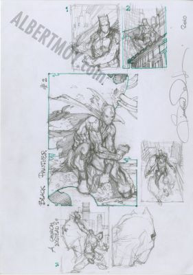 Simone Bianchi | Black Panther Roughs | Albert Moy