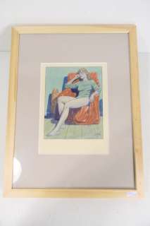 Dessin original couleur d’André Juillard "Eve assise… | Rops