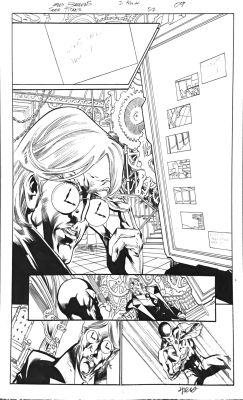 Teen Titans #57, pg. 9 Eddy Barrows & Jimmy Palmiotti – Original Art | PaperFilms