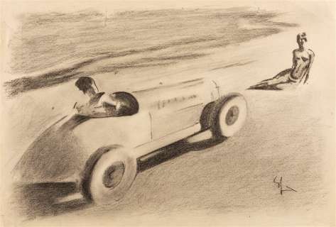 Sacchetti Enrico - "The speed of progress against the immobility of the past", anni ‘ | Urania Casa d’Aste