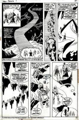 Sal Trapani, Val Mayerik | Man-Thing #1 P 15 (Historic First Issue & First Howard the Duck Story Continued From Fear #19!) 1974 | Romitaman