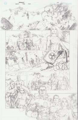 Gardenio Lima | Jla Sample Page #2 Pg.? - Interior Page in Pencil | Anthony’s Comic Book Art