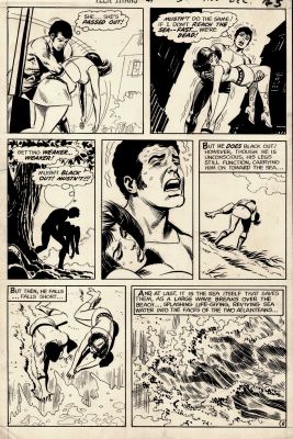 Carmine Infantino Nick Cardy - Teen Titans #30 P 8 (Nick Cardy Inking Infantino! Aqualad & Aquagirl in Every Panel!) 1970