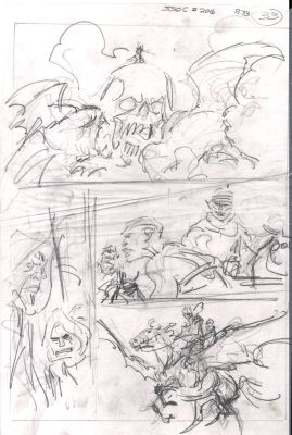 John Buscema | Savage Sword of Conan #206 P 33 (11 X 17 Inch Bronze Age Prelim) | Romitaman
