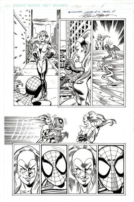 Ron Frenz Sal Buscema | Spider-Island #2 P 4 (Spider-Girl Battles 2 Super Babes!) 2015 | Romitaman