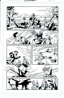 Yvel Guichet | Trinity of Sin #1 P 17 (Phantom Stranger, the Question, Pandora Story!) 2014 | Romitaman