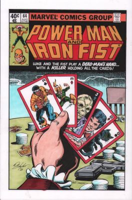Bob Layton, Bob Sharen | Power Man & Iron Fist #54 Color Cover Re-Creation - Signed - 2023 | Anthony’s Comic Book Art