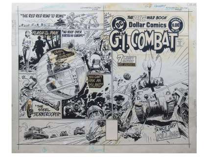 1978 G.I. Combat #211 Wraparound Cover Art | Weiss Auctions