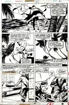 George Tuska , Vince Colletta - Avengers #139 P 22 (Scarlet Witch & the Vision on Their Honeymoon.Yellowjacket Looking For Whirlwind!) 1975