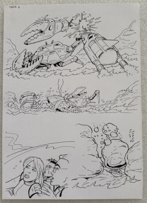 Lee Sullivan Original - 1990’s Thunderbirds Concept Comic Book Art Sketch - #11 | eBay Europe (Buy It Now)