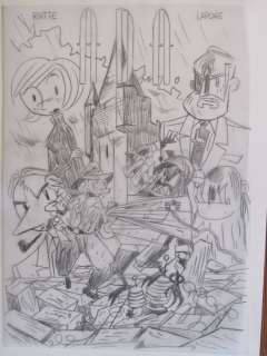 Lapone, Antonio - Illustration originale ( projet de couverture) - Antique Detective Agency (A.D.A.) | Catawiki