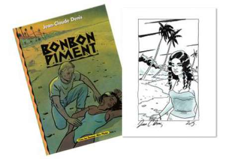 Denis, Jean Claude | Bonbon piment Dédicace Ã  l’encre de chine et aquarelle,... | Cornette de St Cyr