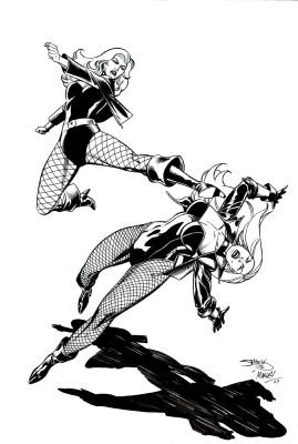 Mike Manley, Val Semeiks | Black Canary Vs Black Canary 2 Artist Pinup (2006-2007) | Romitaman