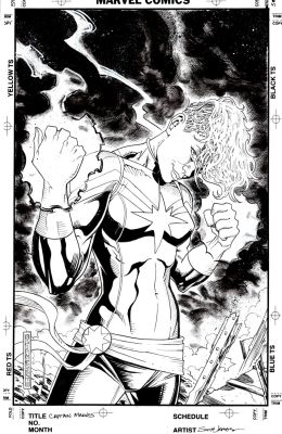 Scott James | Captain Marvel Cover (Image Sent To Marvel To Be Used Later For a Comic Cover!) | Romitaman