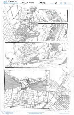 Matt Gaudio | Spider-Gwen Sample Page 03 | Splash Page