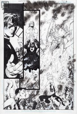Jim Lee | Coup D’etat - Published Ad Art | Panel Page Art