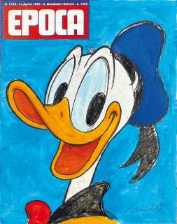 Lot 453 - MARCO ROTA - Paperino Compie 50 Anni