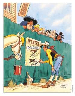 Bonhomme | MATTHIEU BONHOMME LUCKY LUKE (VU PAR...) Wanted Lucky... | Daniel Maghen Enchères