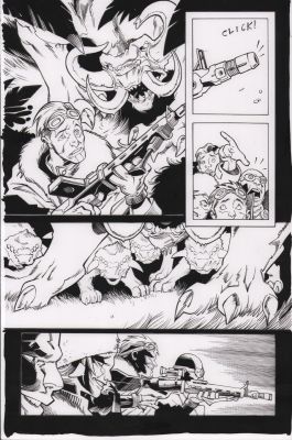 Jay Leisten | Star Wars: Darth Maul - Black, White, & Red #4 P.17 - Armed Against Aliens - 2024 | Anthony’s Comic Book Art
