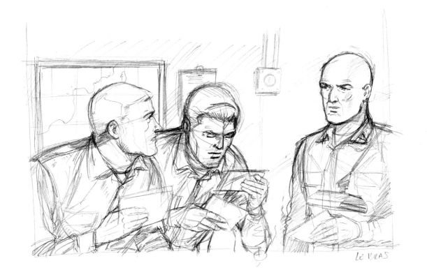 Le Bras Andrã© | CrayonnÃ© originale de BUCK DANNY | Galerie Napoléon