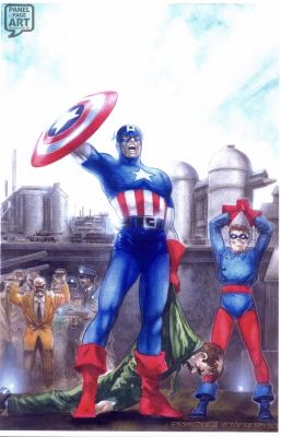 Jk Snyder | Captain America 76 Cover - Painting | Panel Page Art