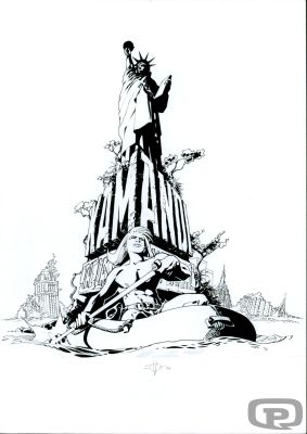 Olivier Vatine | Kamandi, Illustration published in Kirby & Me - Original Artwork by Olivier Vatine | Pulp’s Art