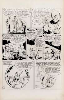 Joe Shuster Studio original artwork for page 7 of an unpublished Golden Age "Superman" comic book. | Profiles in History