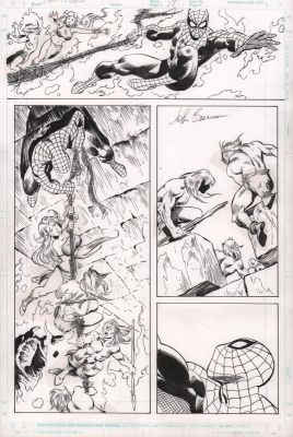 John Buscema | Amazing Spider-Man 1999 P.18 - All John Buscema Spider-Man - Signed - 1999 | Anthony’s Comic Book Art