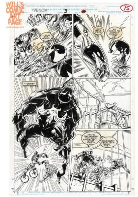 Mark Bagley Al Milgrom Sam de La Rosa - Venom Lethal Protector #3 Pg 15 (Marvel, 1993)