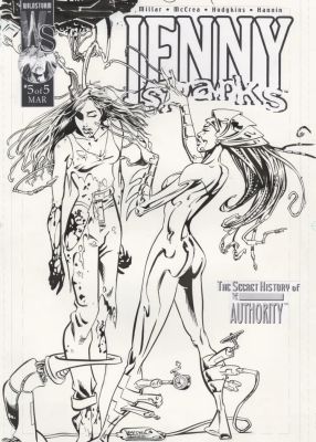 John McCrea – Jenny Sparks – issue 5 Cover – Authority | Berserker Art