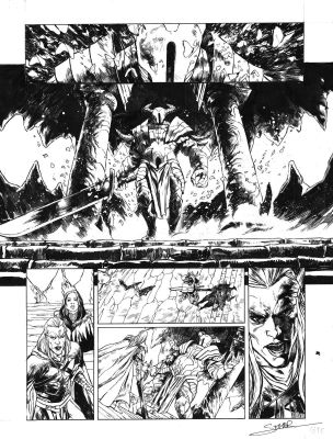 Secher Valentin | Planche originale 44 - ELRIC - Le Nécromancien ( T.05 ) | Galerie Napoléon