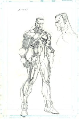 Scott Clark | Alpha Flight’s Madison Jeffries Style Guide Pinup | Romitaman