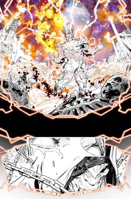 Xermanico | DC KO #04 P. 08 (Monoprint / AP) | Black Diamond