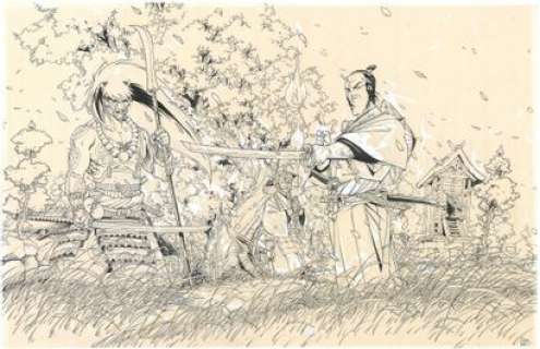 HUB - Lot 518 - * Okko Encre de Chine sur papier. Signé et daté 2011...