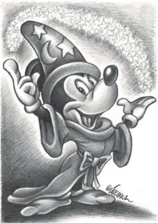 Mickey Mouse -  The Sorcerer’s Apprentice - Original Drawing - Joan Vizcarra | Catawiki
