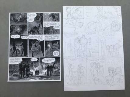 Jeremiah - Planche originale crayonnés - Jeremiah T24 - Le Dernier Diamant  - (2003) | Catawiki