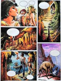 Axa - Romero, Enrique Badia - Originele pagina in kleur  - Page volante - (1984) | Catawiki