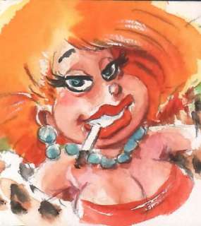 Hardy | Hardy Lolo dessin original aquarelles couleurs | JeanMichel.net