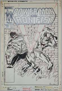 Ron Wilson, Dave Simons - Power Man And Iron Fist #108 Cover By Ron Wilson And Dave Simons